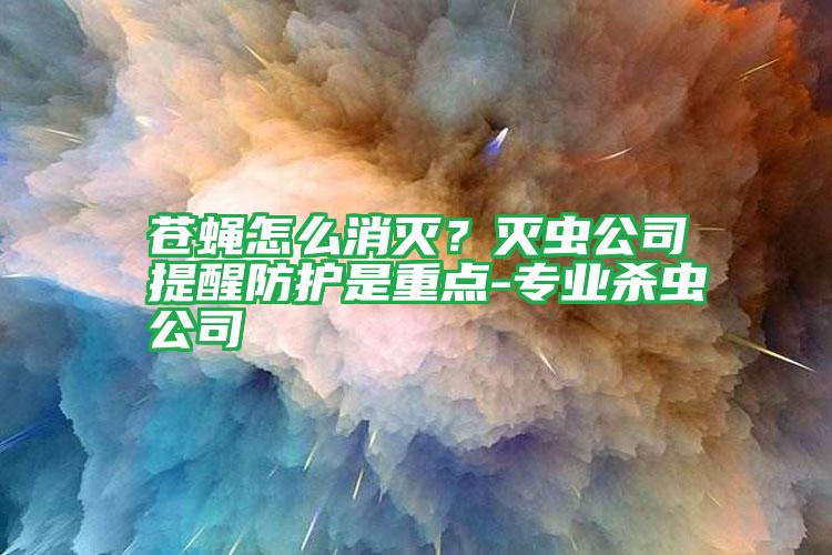 蒼蠅怎么消滅?滅蟲公司提醒防護(hù)是重點(diǎn)-專業(yè)殺蟲公司