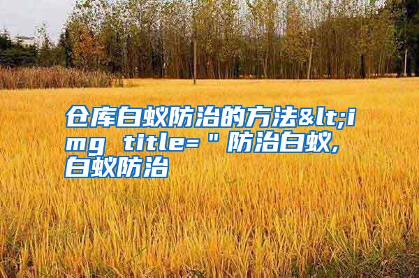 倉(cāng)庫(kù)白蟻防治的方法<img title="防治白蟻,白蟻防治