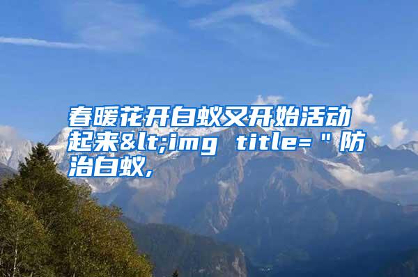 春暖花開白蟻又開始活動起來<img title=＂防治白蟻,
